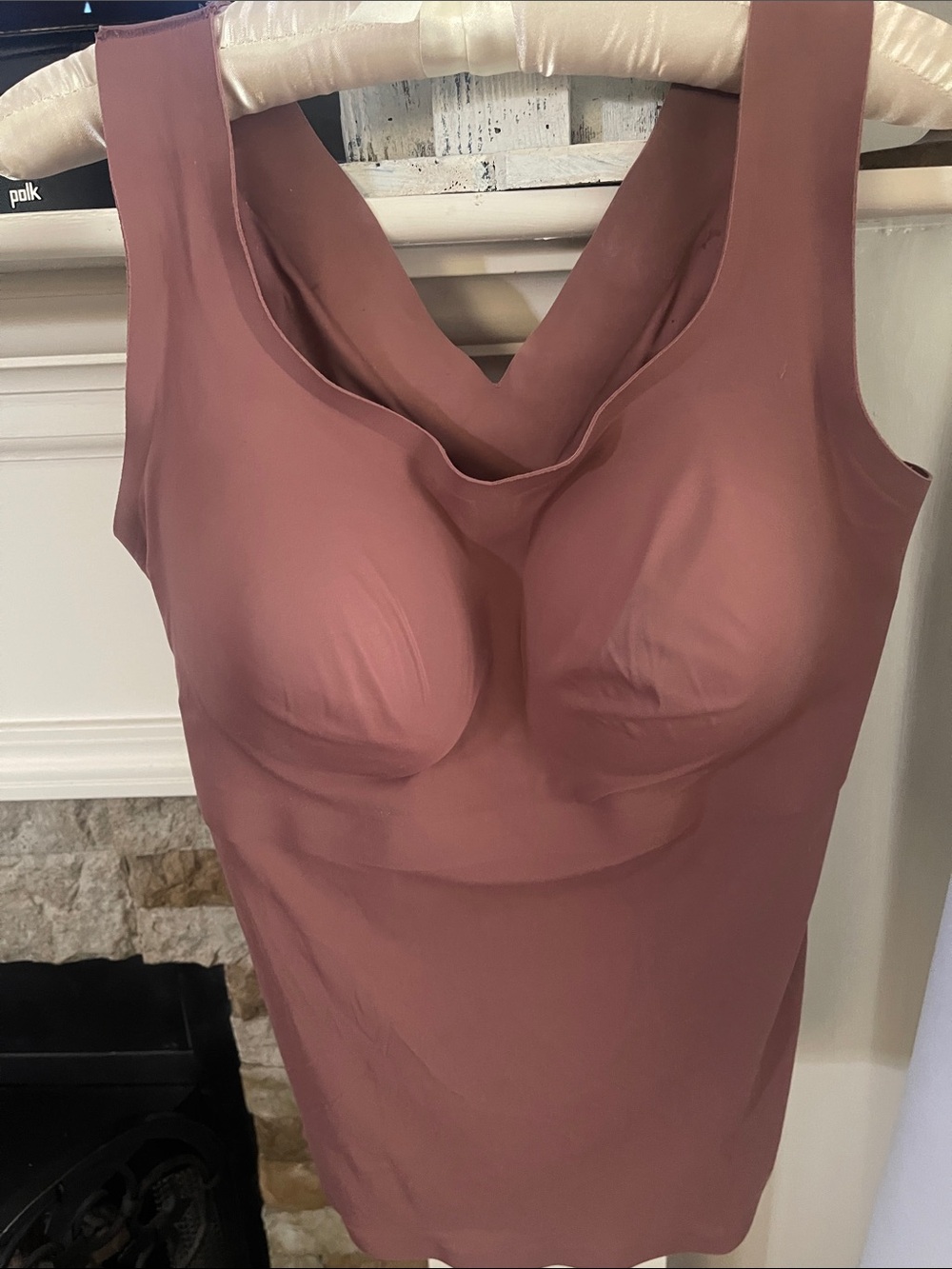 Evelyn & Bobbie Seamless Sculpting Tank Top in Dusty Rose - XL